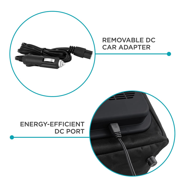 Ivation Electric Cooler Bag, 15 L Portable Thermoelectric 12 Volt Cooler with Shoulder Strap
