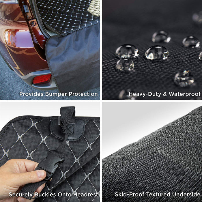 Pawple SUV Cargo Liner Cover for SUVs and Cars, Waterproof, Non Slip Backing - Universal Fit