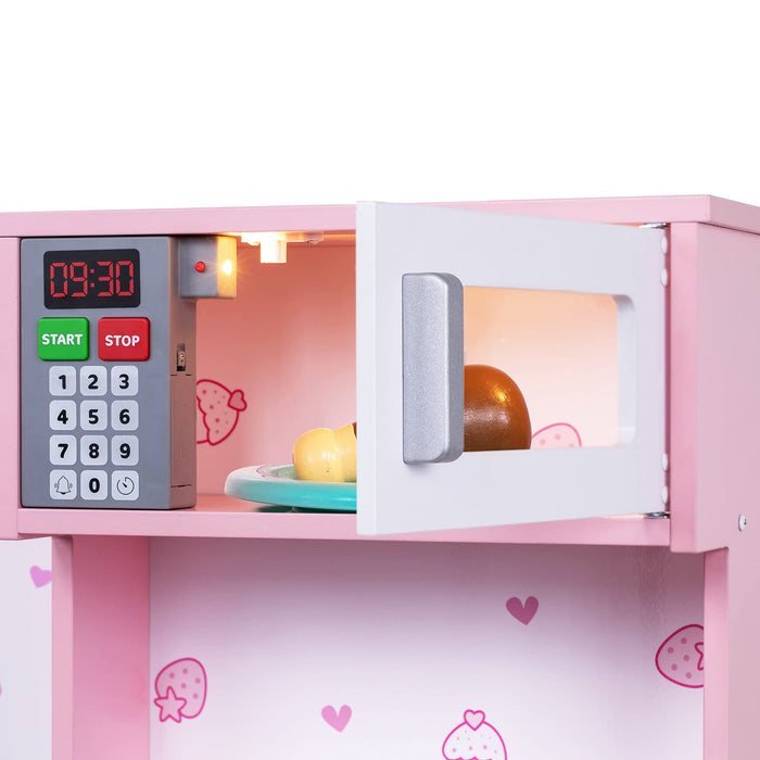 Kitchen Playsets Kenmore Pink Wooden Play Fridge Washing Machine