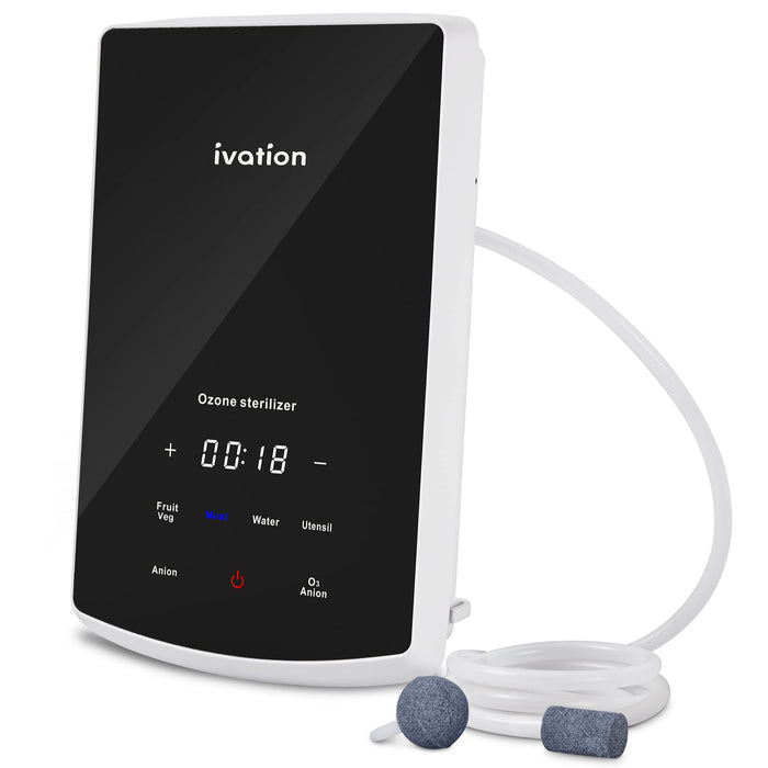 Ivation Multipurpose Ozone Sterilizer for Air & Water, Portable Deodorizing & Disinfecting System