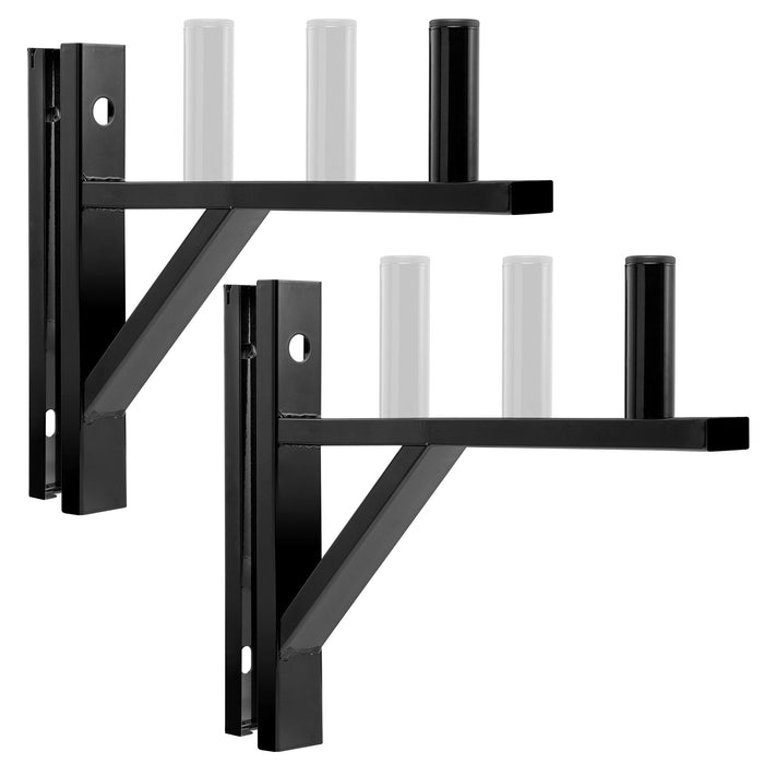 LyxPro Speaker Wall Mount Brackets (Set of 2) for PA Speakers, 90 Lbs. Weight Capacity - Black