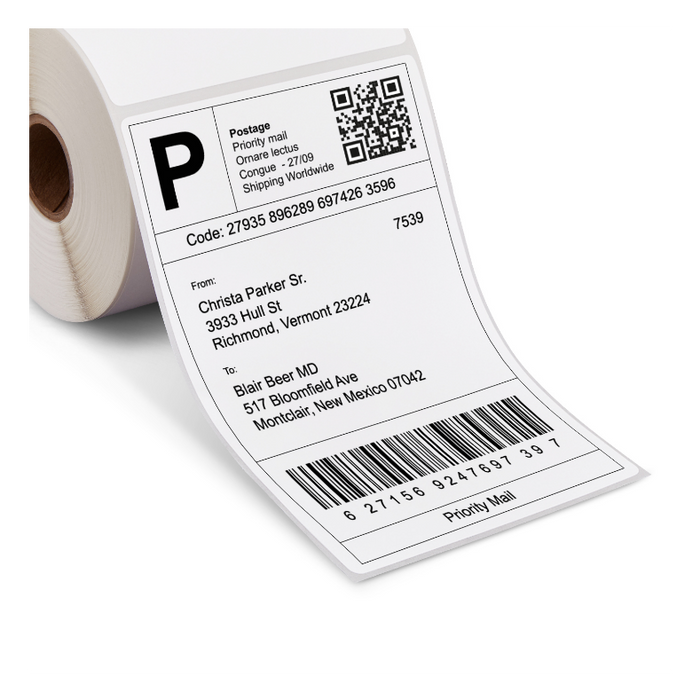 HP 4x6 Direct Thermal Labels (500)