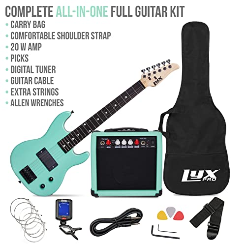 30” Electric Guitar & Electric Guitar Accessories With Amp for Kids, Green