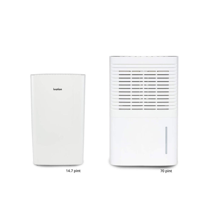 14.7 Pint Compressor Small Dehumidifier with Continuous Drain Hose, for Rooms up to 320 Sq/Ft