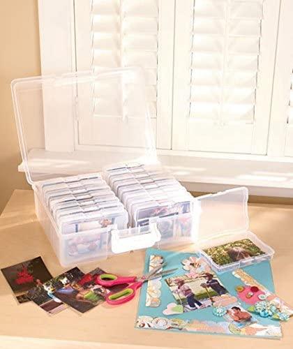Christmas Photo Organizer Case Holiday Gift Idea Sort & Store 1,600 photos Scrapbooking