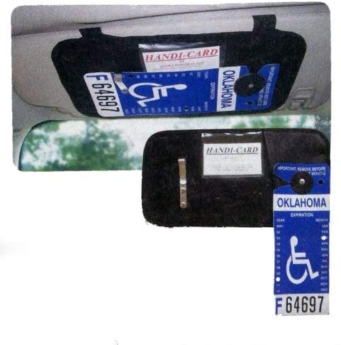Car Visor Handicap Pocket Organizer Pouch Holder for Card, Licenses, Registration