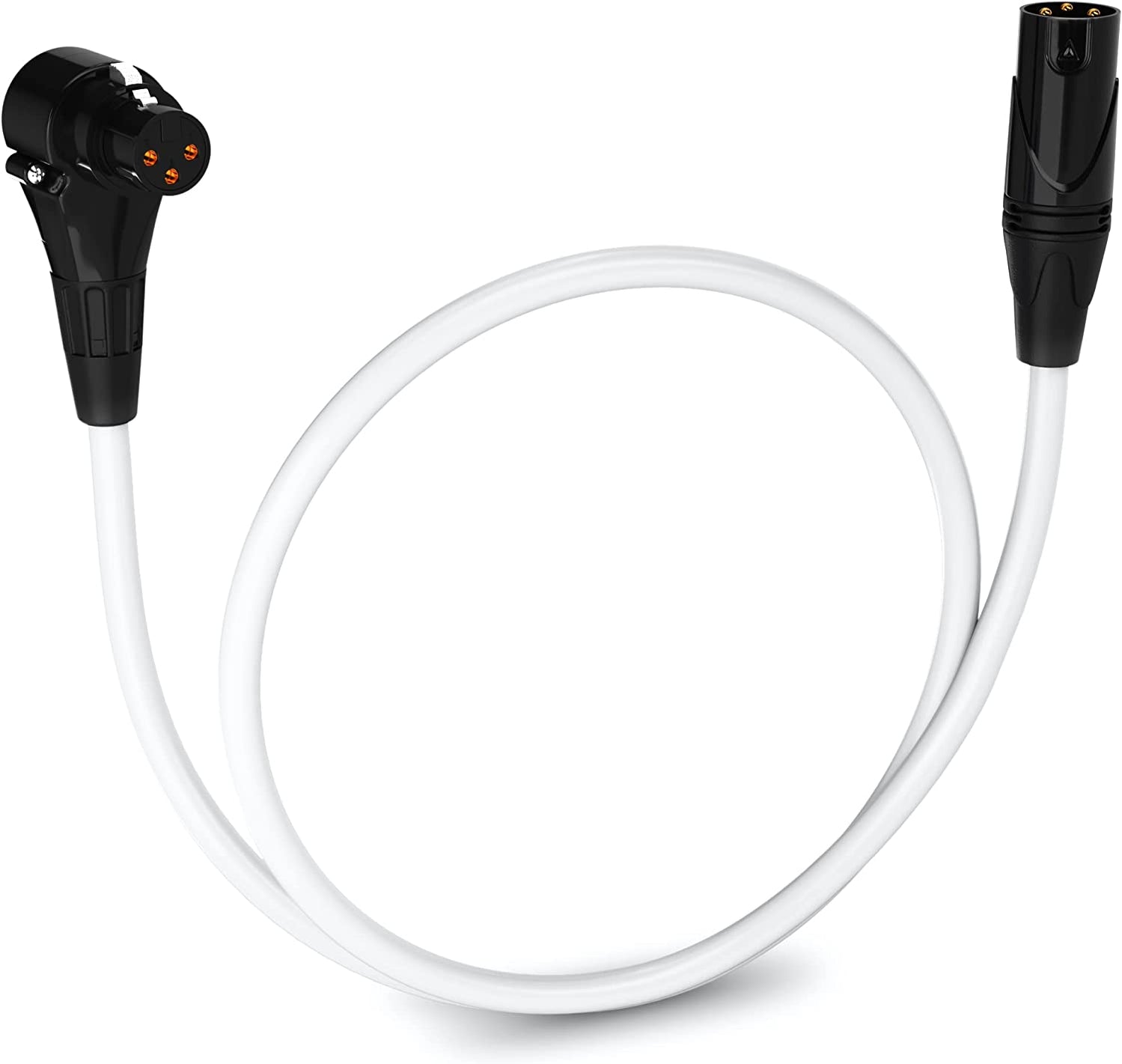 XLR Angled Microphone Cable – 3-Pin Mic Cable for Pro Audio — SkyMall