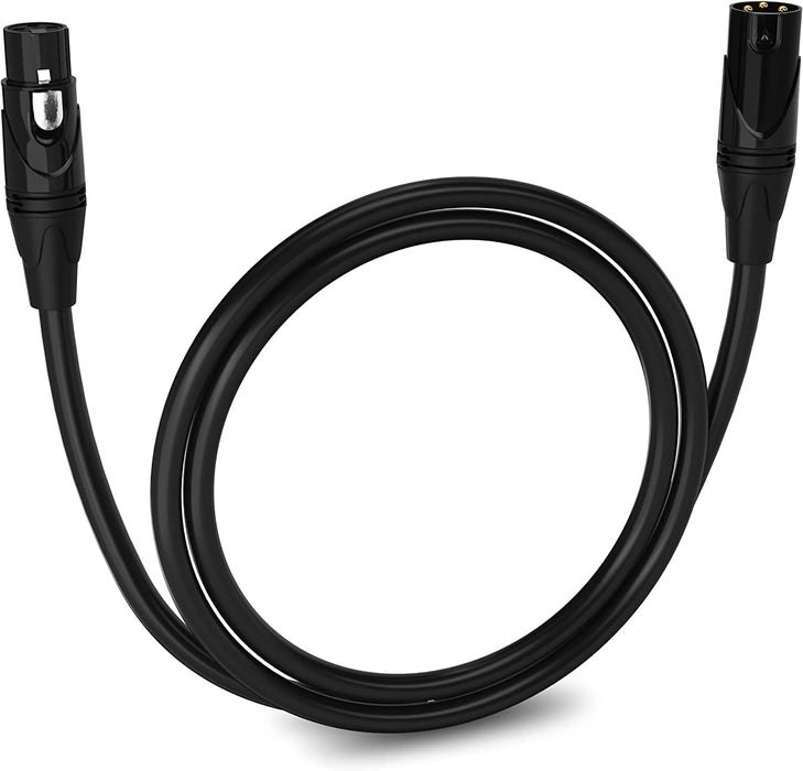 Microphone XLR Cable, Male to Female, 3 Pin Mic Cable for Pro Audio Interface, 3 feet