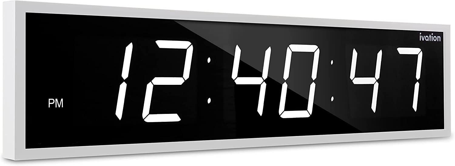 24'' Large Digital Wall Clock, LED Digital Clock