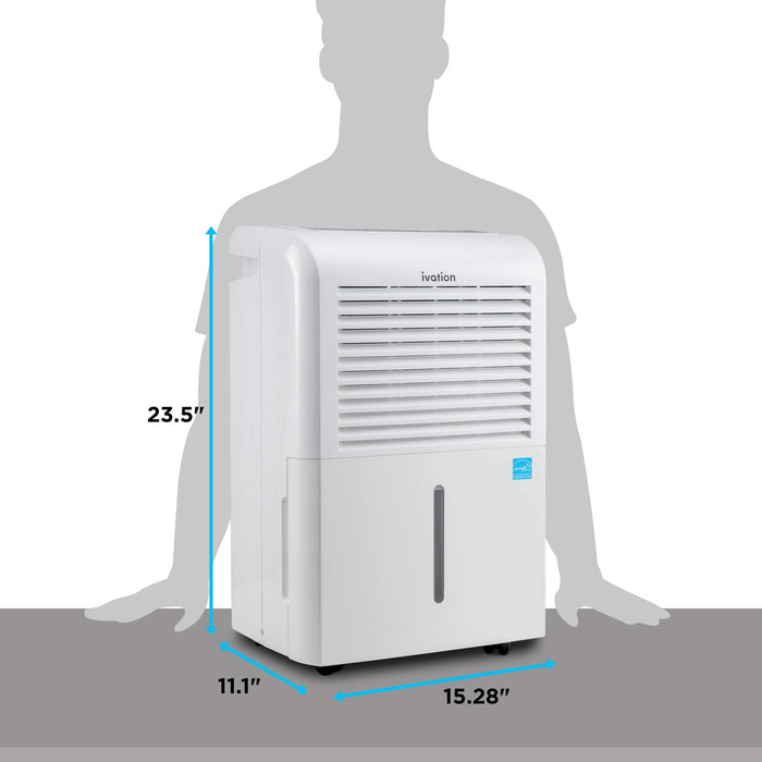 Smart Wi-Fi Energy Star Dehumidifier With Drain Hose, Pump & Connector for Rooms up to 4,500 Sq Ft