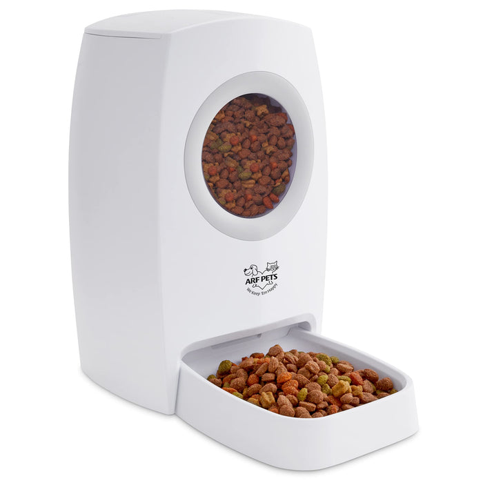 Automatic Pet Feeder, Food Dispenser for Dogs & Cats W/ Voice Recorder