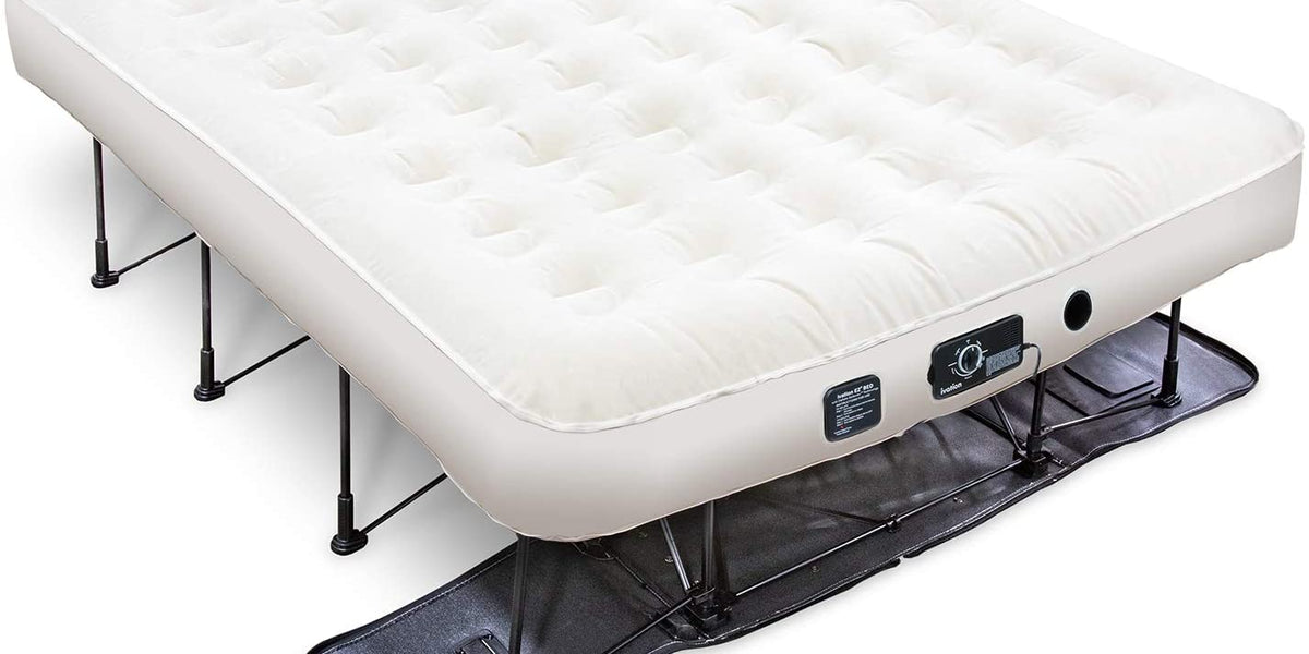 ベッドフレーム Air mattress Intex Queen DuraBeam Headboard Air Mattress w/ Internal Pump