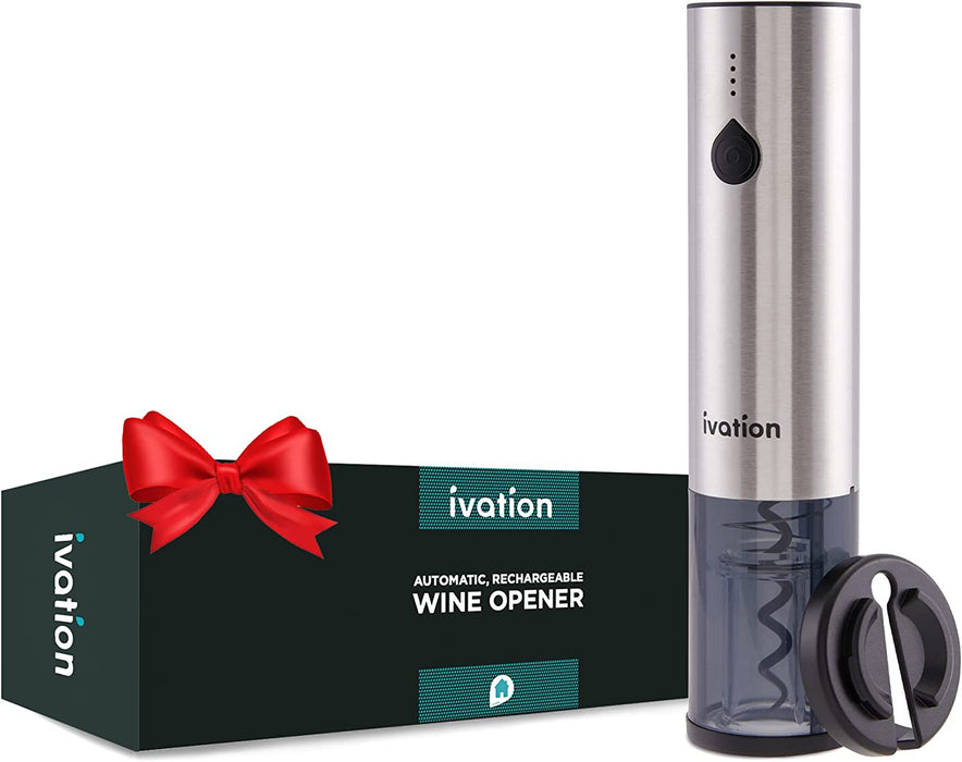 Wine Gift Set, Electric Corkscrew Wine Opener & Wine Foil Cutter