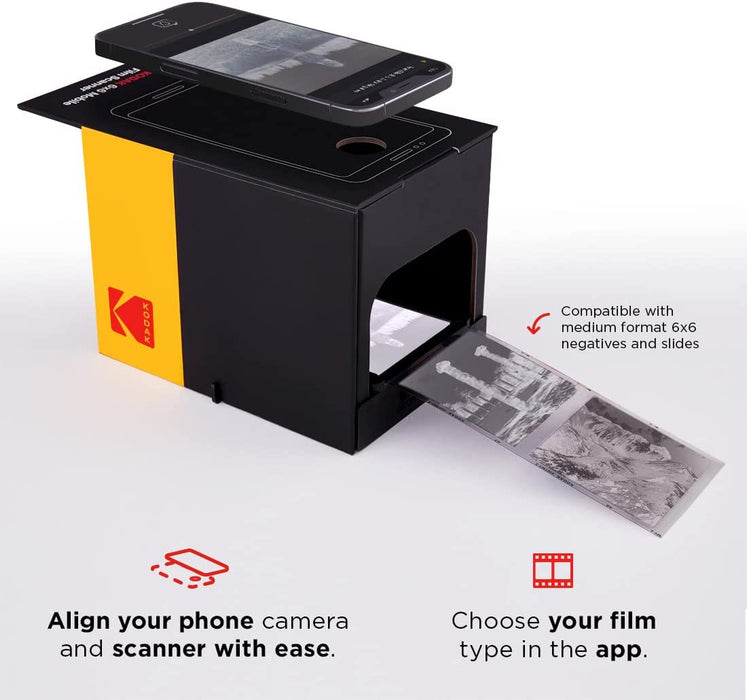 Mobile Photo Scanner, Convert and Save Slides & Negatives Cardboard Scanner Box