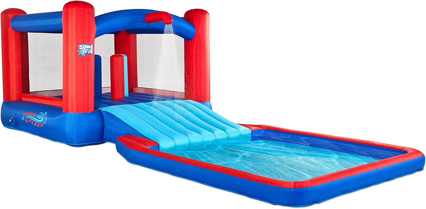 Inflatable Water Slide, Blow up Pool & Bounce House, Kids Water Park