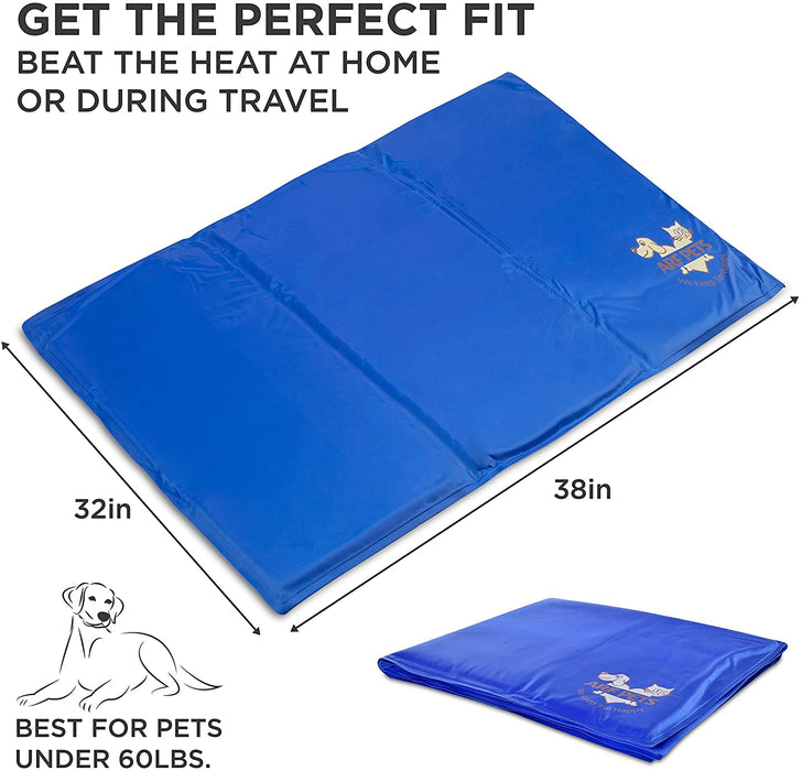 Dog Self Cooling Mat for Kennels, Crates and Beds, Durable Solid Cooling Gel - Small