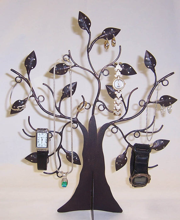 Decorative 14 1/2" Jewelry Tree Stand Organizer - Black