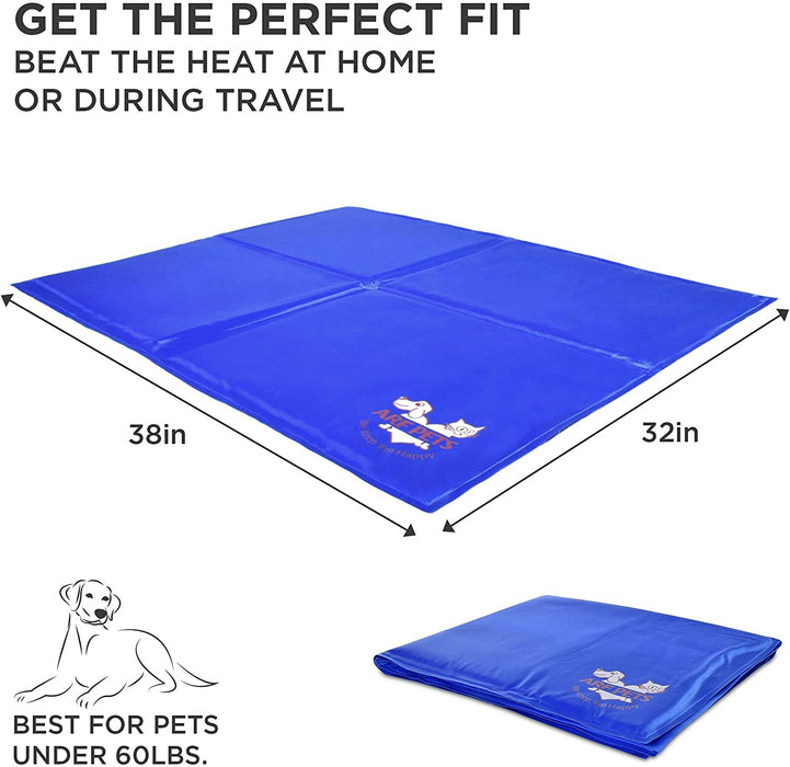 32" x 38" Pet Dog Self Cooling Mat Pad for Kennels, Crates and Beds