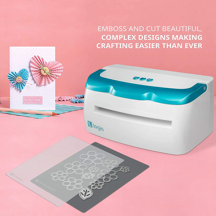 A4 Electronic Die Cutting Machine | Professional Die Cutter & Embosser Starter Kit for Scrapbooking, Crafting & Card Making | Fast & Quiet, Easy Operation, Overload Protection & Accessories Pack