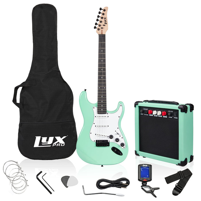 36" Electric Guitar Kit for Beginners with 20 Watt AMP - Green