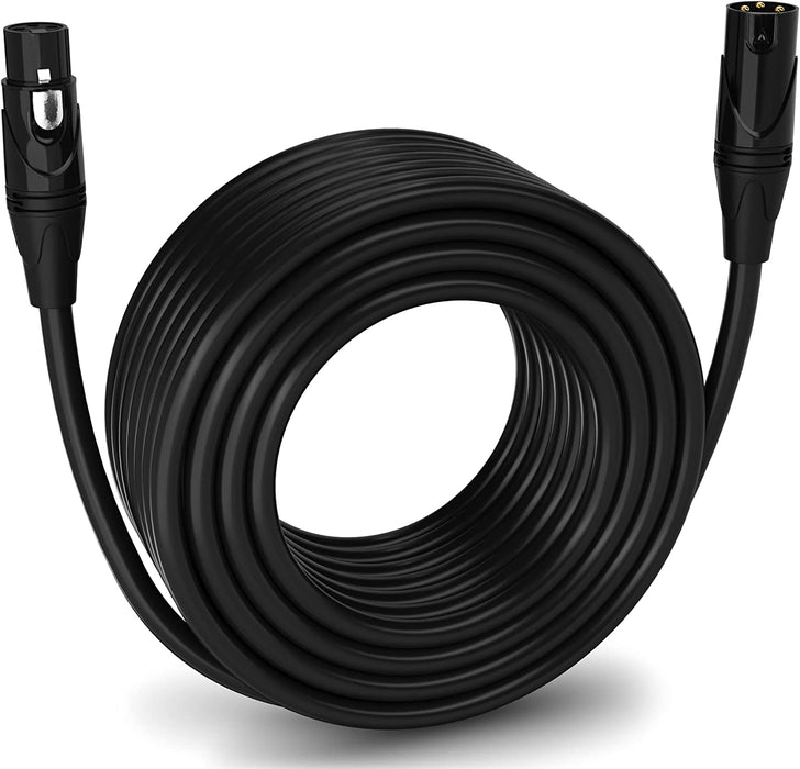 Microphone XLR Cable, Male to Female, 3 Pin Mic Cable for Pro Audio Interface, 150 feet