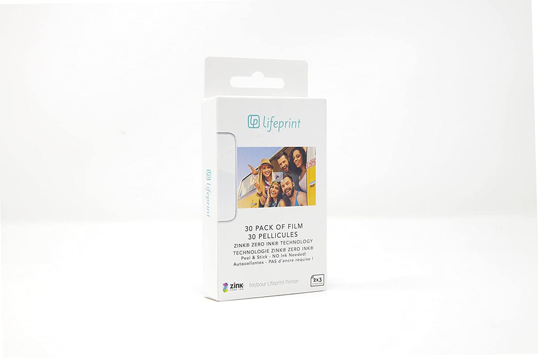 Pack of Film for Lifeprint Augmented Reality Photo and Video Printer.Zero Ink Sticky Backed Film