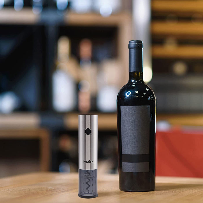 Wine Gift Set, Electric Corkscrew Wine Opener & Wine Foil Cutter