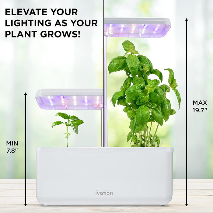 7-Pod Hydroponics Growing System, Indoor Greenhouse with Grow Light