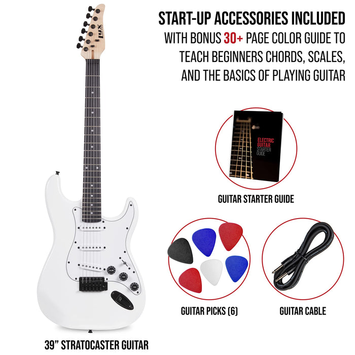 39” Stratocaster CS Series Electric Guitar & Electric Guitar Accessories - White