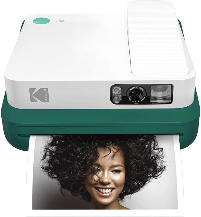 Smile Classic Digital Instant Camera for 3.5 x 4.25 Zink Photo Paper - Bluetooth, 16MP Pictures (Green)