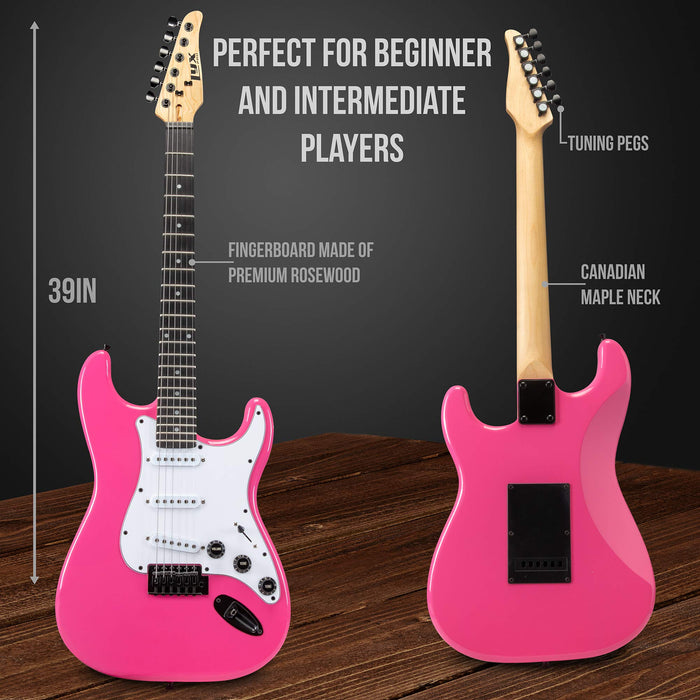 39” Stratocaster CS Series Electric Guitar & Electric Guitar Accessories - Pink