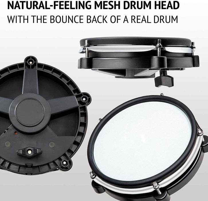 8-Piece Electronic Drum Set, Adult, Professional Electric Drum Set with Drum Sticks Included