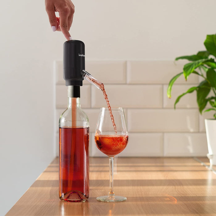 Wine Aerator and Dispenser Spout, Electric Wine Pourer and Stopper