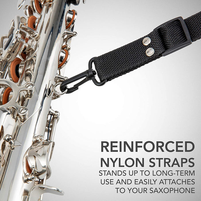 Alto Saxophone, E Flat Brass Alto Sax Beginners Kit, Nickel Plated