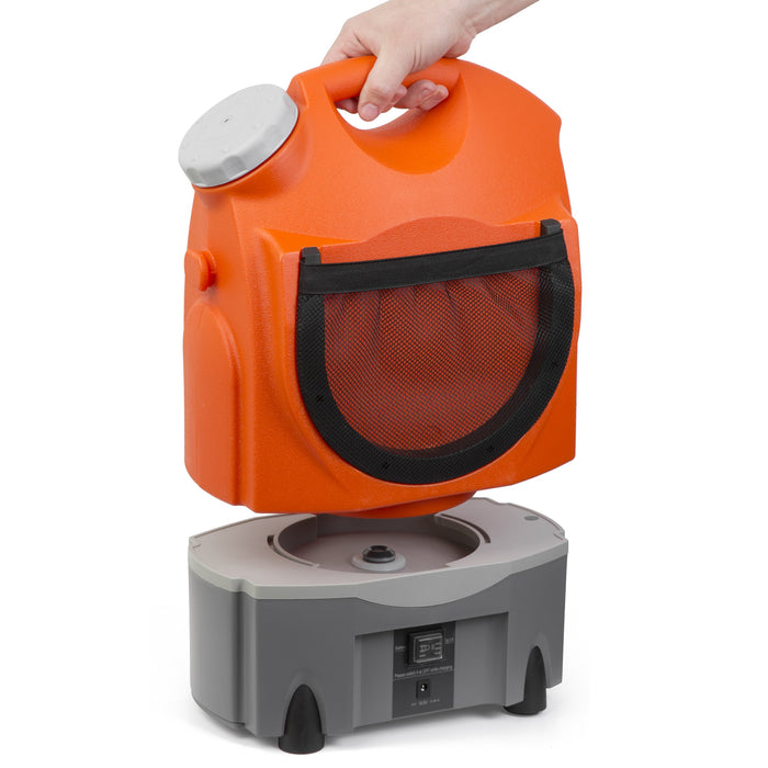 Multipurpose Portable Spray Washer w/ Water Tank, Pressure Water Sprayer w/ Roller Wheels