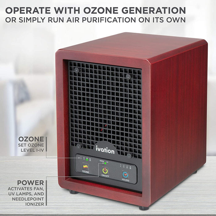 5-in-1 Air Purifier & Ozone Generator Machine, Ionizer & Deodorizer for up to 3,500 Sq/Ft