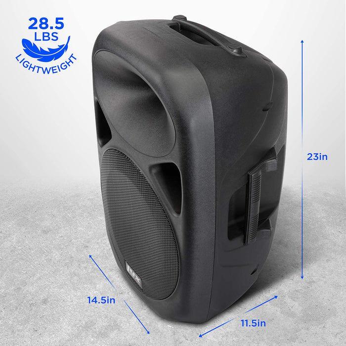 12'' Passive DJ PA Speaker System XLR,1/4,Speakon, Connections Daisy Chain Compatible, Stand Mountable