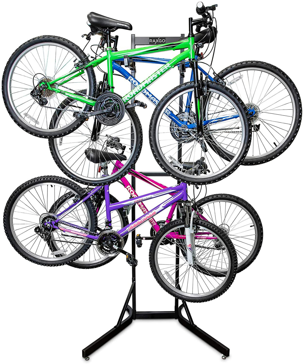 Stackable Bicycle Rack Storage Freestanding Bike Rack – Space-Saving Storage for Multiple Bikes — SkyMall