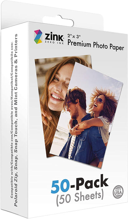 2"x3" Premium Instant Photo Paper Compatible with Polaroid Snap, Snap Touch, Zip and Mint Cameras and Printers