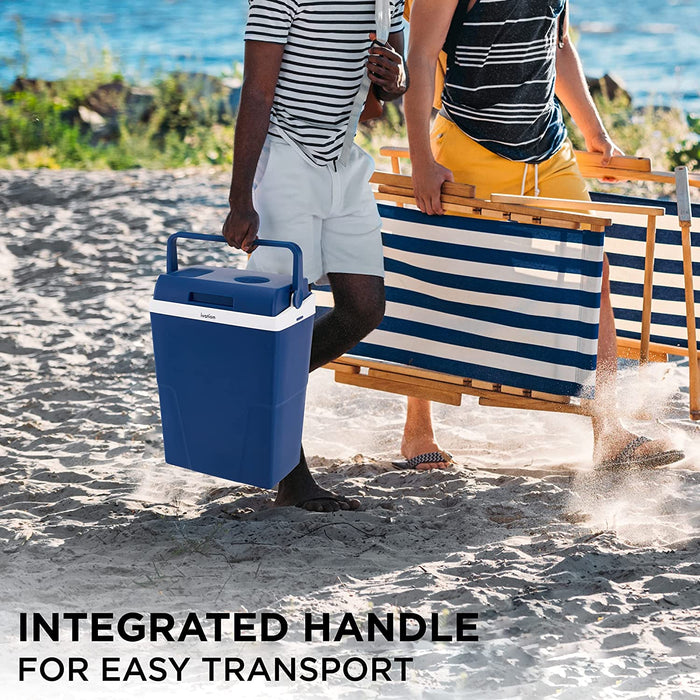 25L Electric Cooler & Warmer, Portable Cooler with Handle, for Cars, Vehicles, Camping & Travel