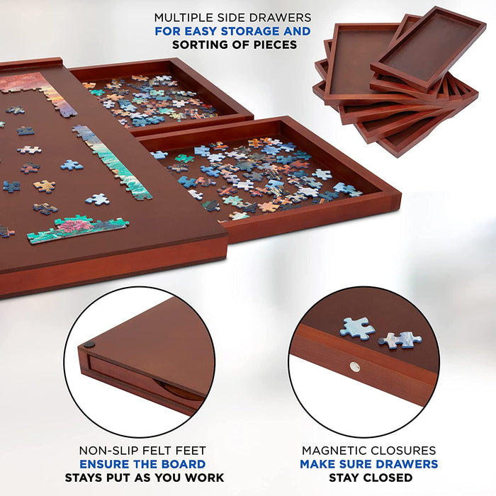  Puzzle Board with Drawers & Cover Mat - 1000 Pieces