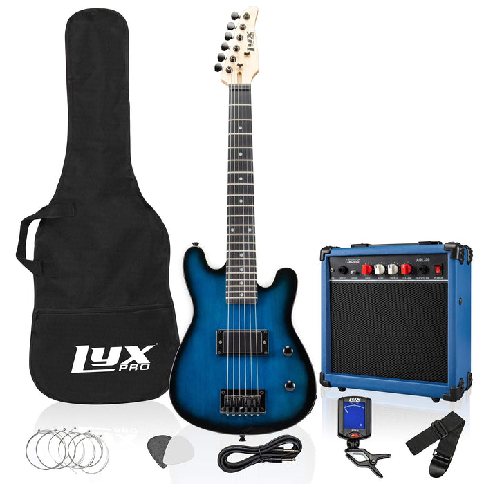 30” Electric Guitar & Electric Guitar Accessories With Amp for Kids, Blue