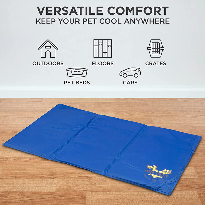 20" x 35" Pet Dog Self Cooling Mat Pad for Kennels, Crates and Beds