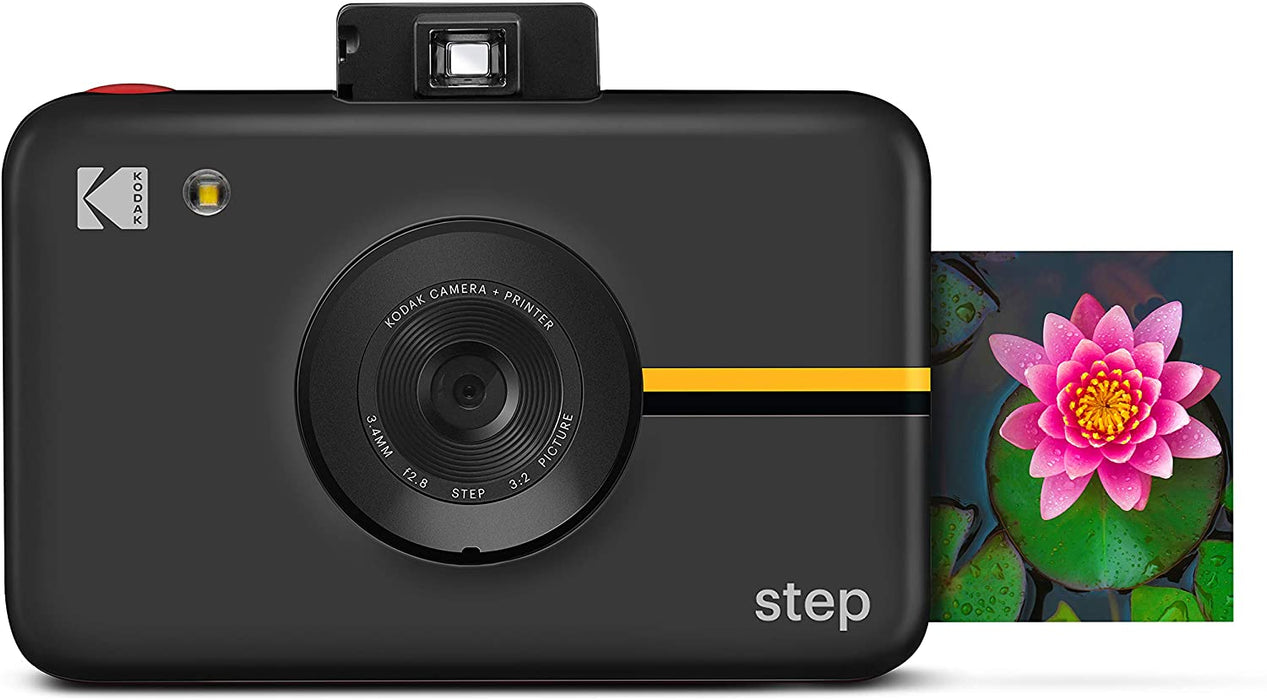 Kodak Step Camera Instant Camera with 10MP Image Sensor, ZINK Zero Ink Technology, Classic Viewfinder, Selfie Mode, Auto Timer, Built-in Flash & 6 Picture Modes