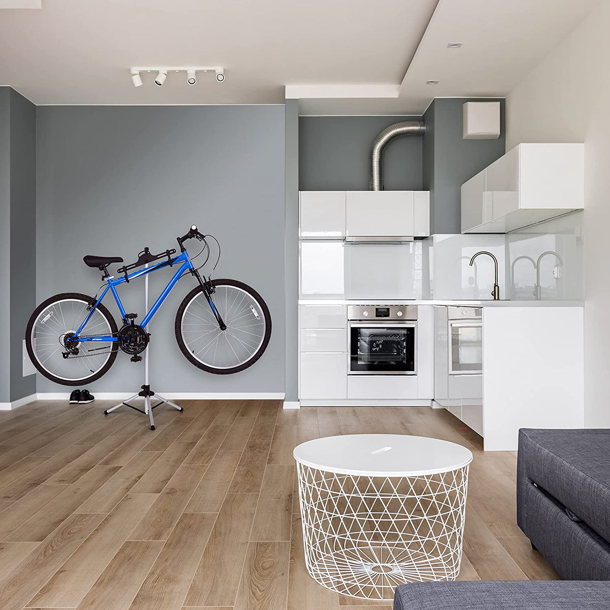 Freestanding & Foldable Design, Adjustable Bike Storage Rack — SkyMall