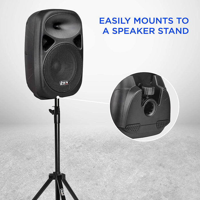 8'' Active PA Rechargeable Battery Speaker System , Equalizer , Bluetooth Connection & More