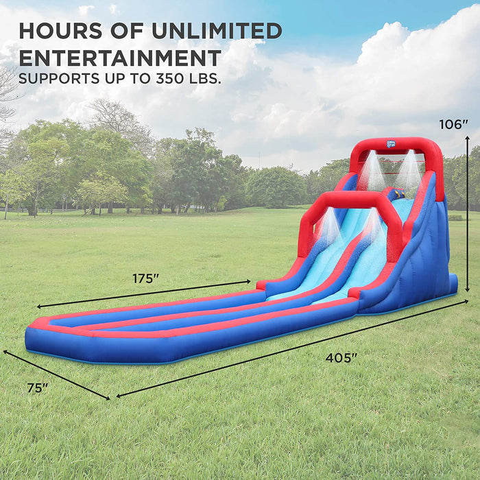 Inflatable Water Slide With Climbing Wall Dual Slides SkyMall inflatable-water-slide-with-climbing-wall-dual-slides-skymall
