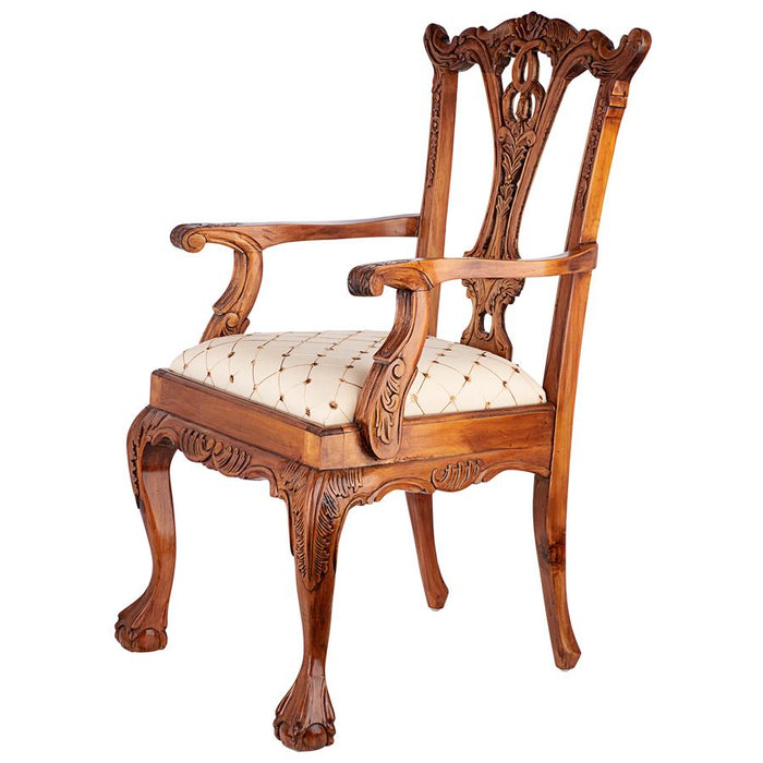 ENGLISH CHIPPENDALE ARM CHAIR
