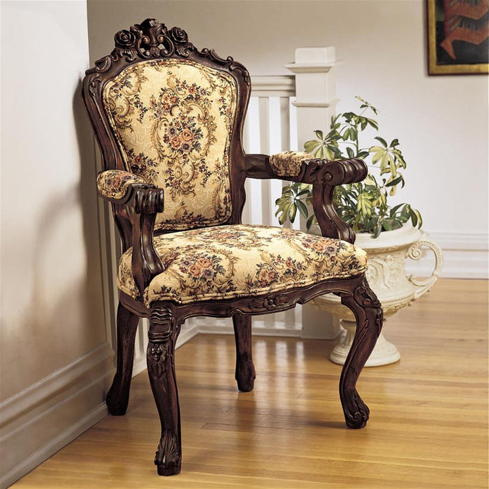 CARVED ROCAILLE CHAIR