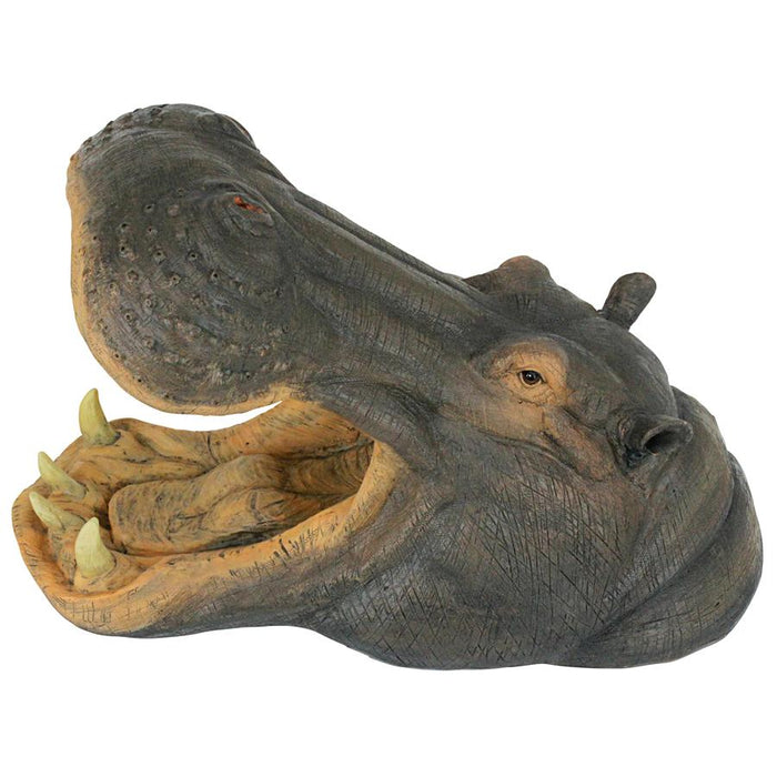HIPPO HEAD WITH OPEN MOUTH